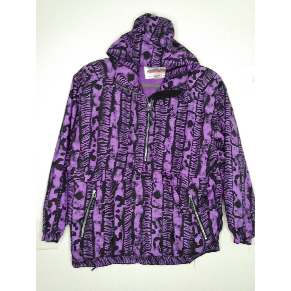 Obermeyer New Arc Womens Sz L Ski Jacket Pullover Windbreaker Half Zip Printed - Picture 3 of 6